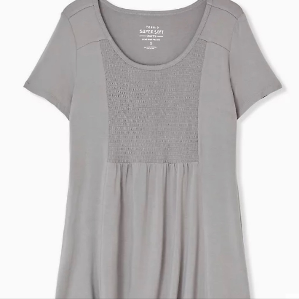 Torrid Smocked Tee-Shirt